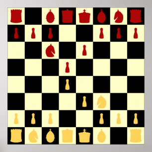 Chess Board Poster