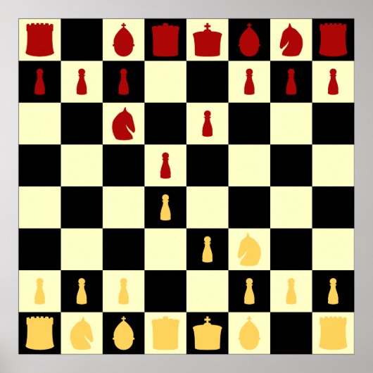 Chess Board Poster (Voorkant)