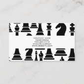 Chess Board | Schaakstukken Visitekaartje (Achterkant)
