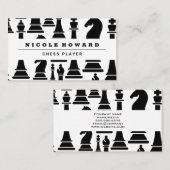 Chess Board | Schaakstukken Visitekaartje (Voorkant / Achterkant)