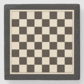 Chess Board Stenen Onderzetter (Voorkant)