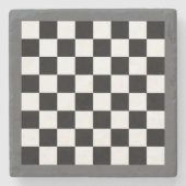 Chess Board Stenen Onderzetter (Voorkant)