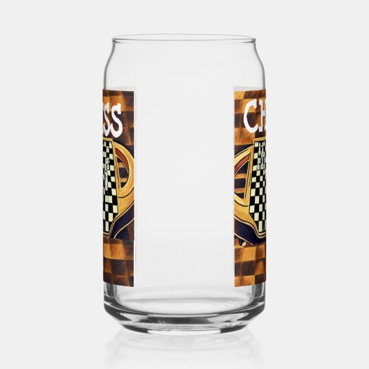 CHESS BOARD STYLE BLIKVORM GLAS (Rechts)