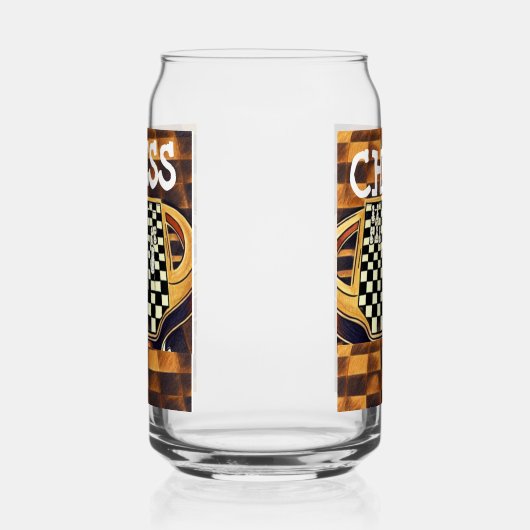 CHESS BOARD STYLE BLIKVORM GLAS (Links)