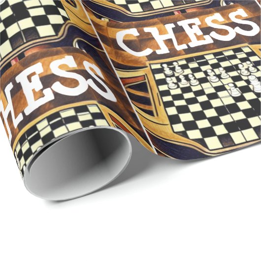 CHESS BOARD STYLE CADEAUPAPIER (Rol Hoek)