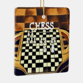 CHESS BOARD STYLE KERAMISCH ORNAMENT (Rechts)