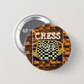 CHESS BOARD STYLE RONDE BUTTON 5,7 CM (Voorkant /achterkant)