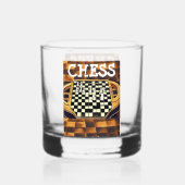 CHESS BOARD STYLE WHISKY GLAS