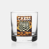 CHESS BOARD STYLE WHISKY GLAS (Achterkant)