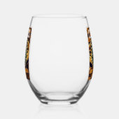 CHESS BOARD STYLE WIJNGLAS ZONDER VOET (Rechts)