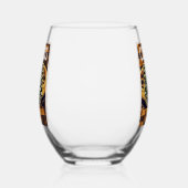 CHESS BOARD STYLE WIJNGLAS ZONDER VOET (Links)