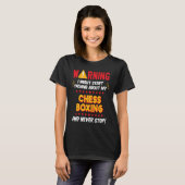 Chess Boxer Joke Graphic T-shirt (Voorkant volledig)