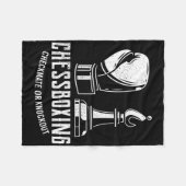 Chess Boxing I Chess Player Boxer Fleece Deken (Voorkant (Horizontaal))