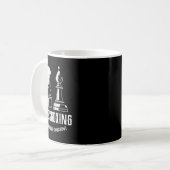 Chess Boxing I Chess Player Boxer Koffiemok (Voorkant links)