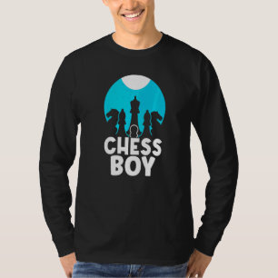 Chess Boy Hobby Match Gezegden Player T-shirt