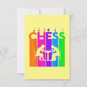 Chess Bubble Hobby en Sport Gift Idee Bedankkaart