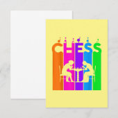 Chess Bubble Hobby en Sport Gift Idee Bedankkaart (Voorkant / Achterkant)