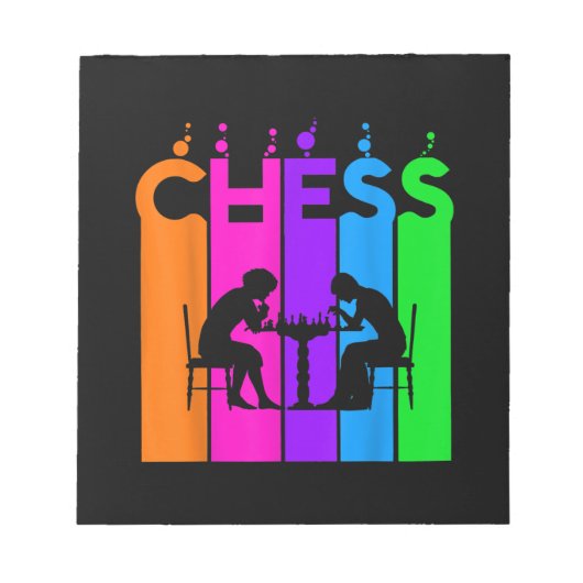 Chess Bubble Hobby en Sport Gift Idee Notitieblok (Voorkant)