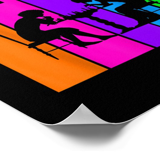 Chess Bubble Hobby en Sport Gift Idee Poster (Hoek)