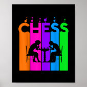 Chess Bubble Hobby en Sport Gift Idee Poster (Voorkant)