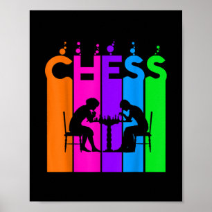 Chess Bubble Hobby en Sport Gift Idee Poster