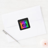 Chess Bubble Hobby en Sport Gift Idee Vierkante Sticker (Envelop)