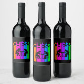 Chess Bubble Hobby en Sport Gift Idee Wijn Etiket (Flessen)