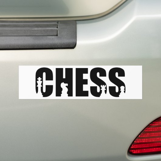 Chess Bumpersticker (Op auto)