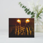 "Chess by candlelight" postcards Briefkaart (Staand voorkant)