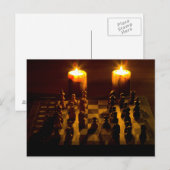 "Chess by candlelight" postcards Briefkaart (Voorkant / Achterkant)