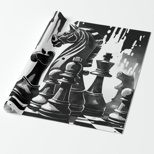 Chess Cadeaupapier (Uitgerold)