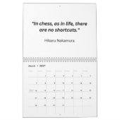 Chess Calendar 2025 - Chess Quotes Calendar Kalender (Mar 2027)
