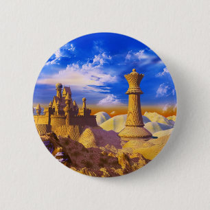 Chess Castle Ronde Button 5,7 Cm