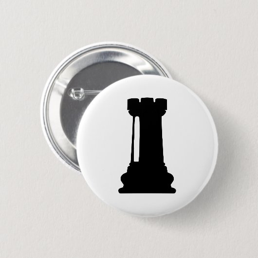 Chess castle ronde button 5,7 cm (Voorkant /achterkant)