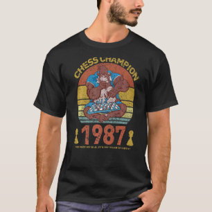 Chess Champion 1987 niet mijn Elo. Het is mijn jaa T-shirt