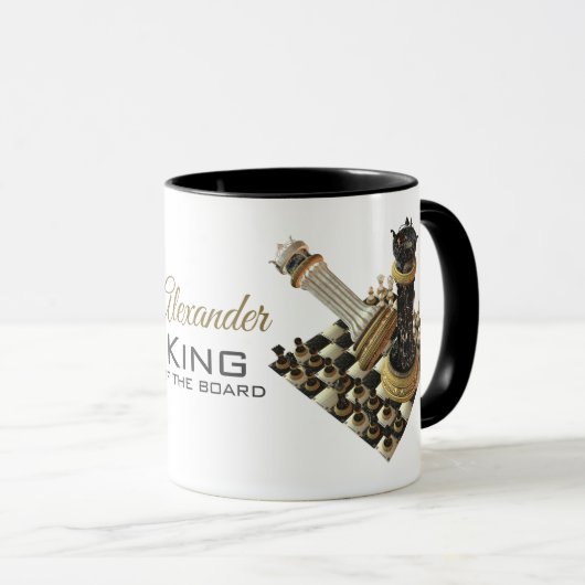Chess Champion Chess Board Mok (Voorkant rechts)