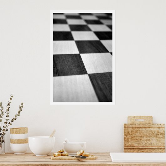 Chess / Checker Board Poster (Keuken)