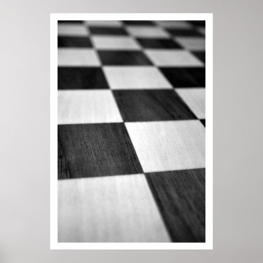 Chess / Checker Board Poster (Voorkant)