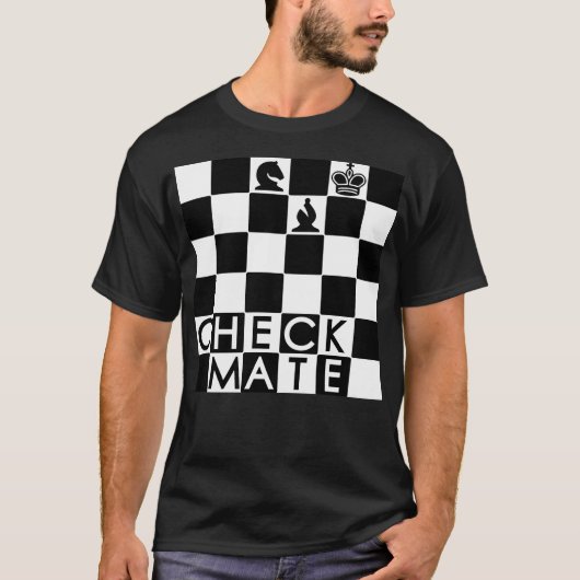 Chess Checker Game T-Shirt controleren op stuurbor (Voorkant)