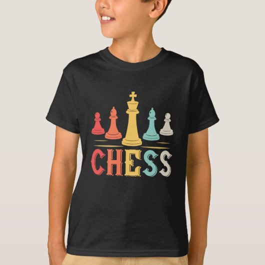 Chess, Checkerboard, Checkmate, Pieces T-shirt (Voorkant)