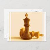 Chess Checkmate Briefkaart (Voorkant / Achterkant)