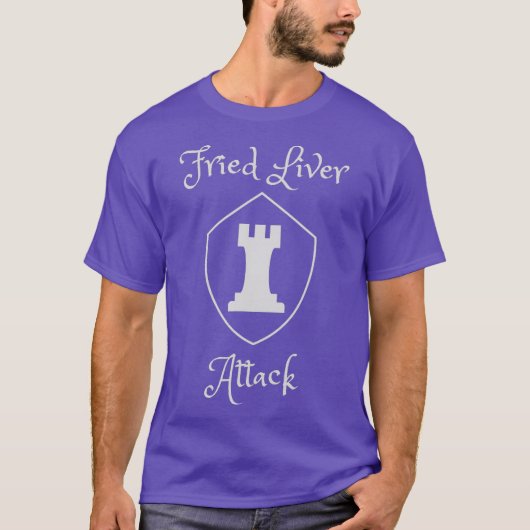 Chess checkmate Fried Liver T-shirt (Voorkant)