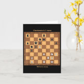 Chess Checkmate, gewoon Chess Quotes Graphic de Kaart (Gele Bloem)