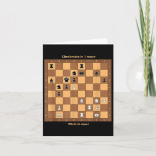 Chess Checkmate, gewoon Chess Quotes Graphic de Kaart