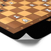 Chess Checkmate, gewoon Chess Quotes Graphic de Poster (Hoek)