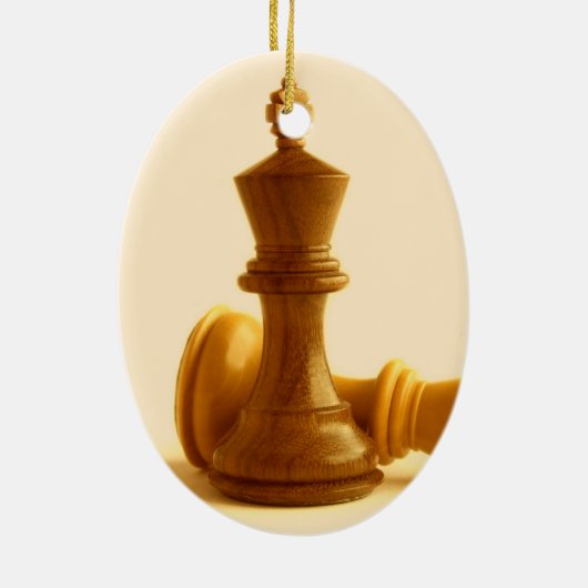 Chess Checkmate Ornament (Achterkant)