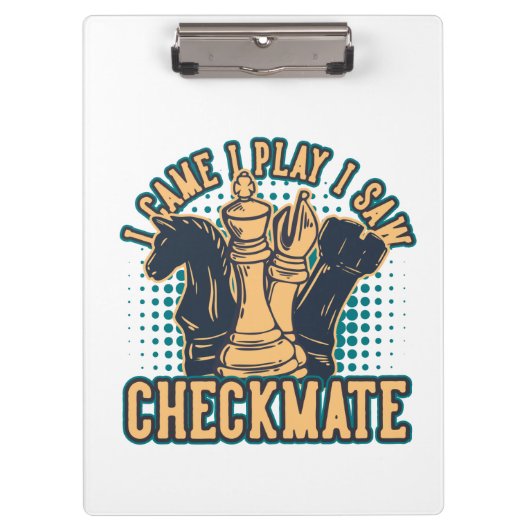  Chess Checkmate Quote Klembord (Voorkant)