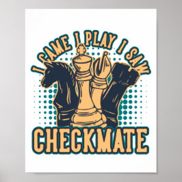Chess Checkmate Quote Poster