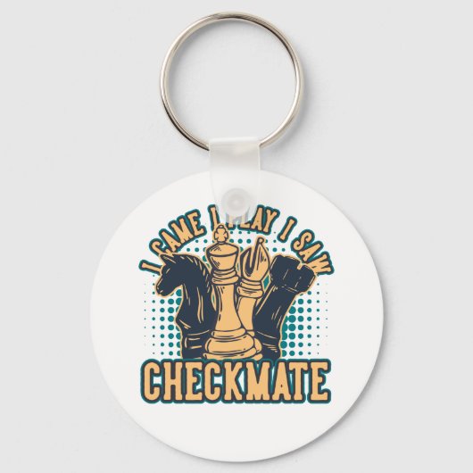  Chess Checkmate Quote Sleutelhanger (Voorkant)
