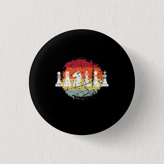 Chess Chess Game Ronde Button 3,2 Cm (Voorkant)